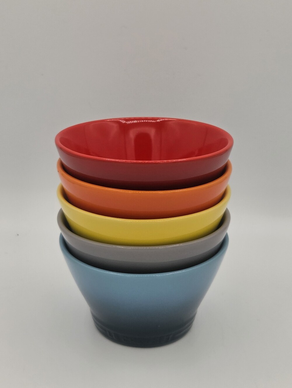 Le Creuset Multicolor Solid Stoneware Bowl Set of 5 10oz (300mL)